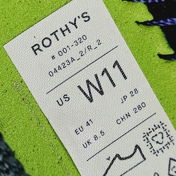 Rothy's The Flat Classic Rounded Forest Green/Teal Sustainable Ballet Flats - Picture 10 of 11